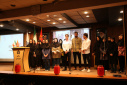 Chinese Calligraphy Competition winners receive their prizes in a ceremony