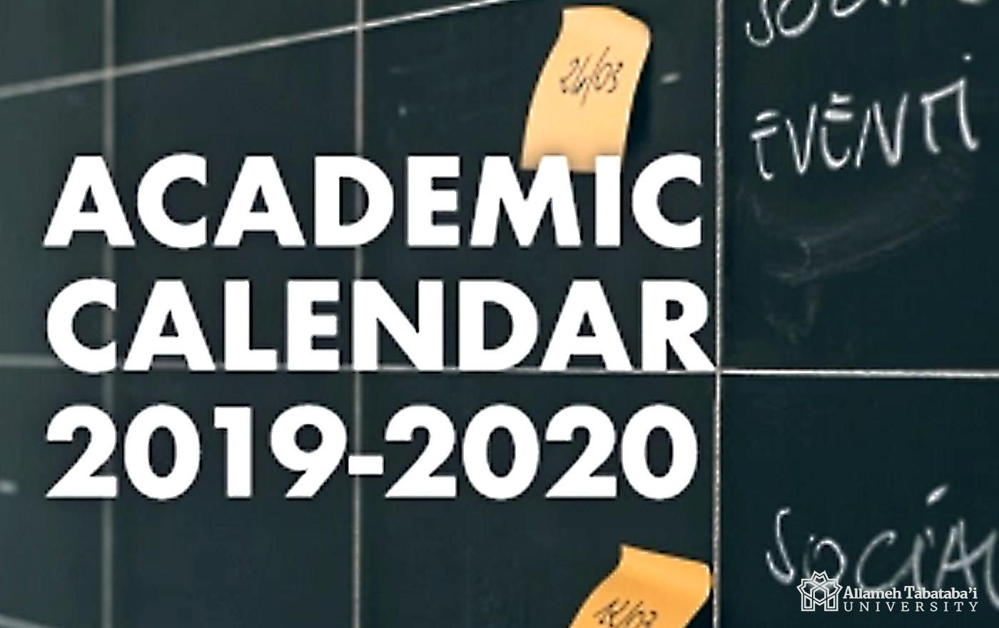 2019-2020 Academic Calendar