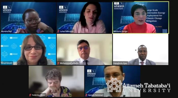 Webinar held in the Role of Large-scale Deployment of Renewable Energies for Climate Change Mitigation