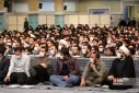 حضور جمعی از دانشجویان دانشگاه علامه طباطبائی در دیدار با رهبر انقلاب اسلامی با فعالان دانشجویی