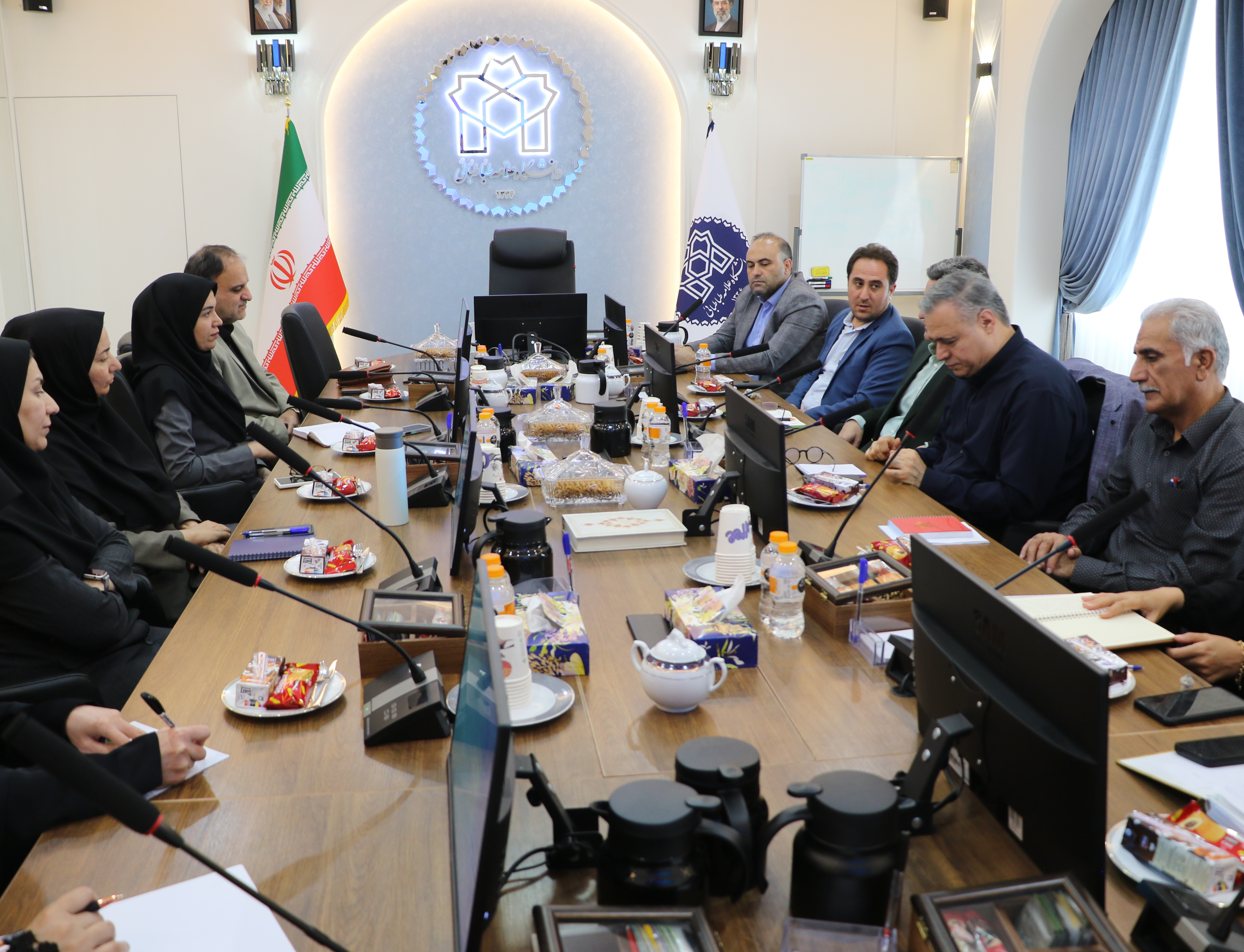 نشست مشترک مدیریت همکاری‌های بین‌المللی دانشگاه علامه طباطبائی مرکز کنسولی سازمان امور دانشجویان وزارت علوم پلیس اتباع