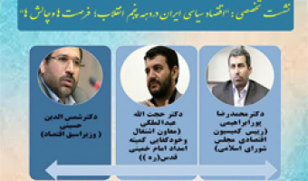 برگزاری نشست تخصصی اقتصاد سیاسی ایران در دهه پنجم انقلاب، فرصت ها و چالش ها
