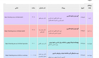 تقویم رویدادهای علمی بین المللی ذانشگاه در هفته جاری اعلام شد