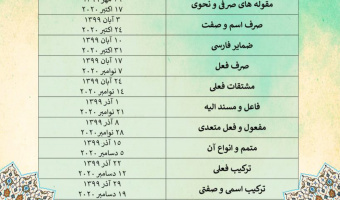 مجموعه نشست‌های آموزش دستور زبان فارسی برگزار می‌شود