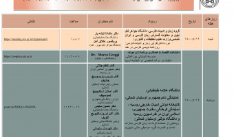 تقویم رویدادهای علمی بین المللی دانشگاه در هفته جاری اعلام شد