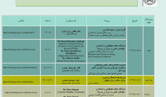 تقویم رویدادهای علمی بین المللی دانشگاه در هفته جاری اعلام شد