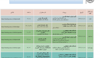 تقویم رویدادهای علمی بین المللی دانشگاه در هفته جاری اعلام شد