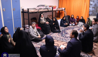 بازدید هیئت رئیسه دانشگاه علامه طباطبائی از خوابگاه دخترانه شهید آشتیانی