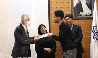 تجلیل از دانشجوی مدال‌آور دانشگاه علامه‌طباطبائی در چهارمین المپیاد فرهنگی ورزشی دانشجویان شاهد و ایثارگر