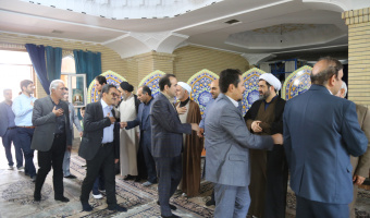 مراسم سوگواری شهادت آیت‌الله سید ابراهیم رئیسی و هئیت همراهش در دانشگاه علامه‌طباطبائی برگزار شد