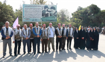 حضور کارکنان بسیجی دانشگاه علامه‌طباطبائی در رزمایش اقتدار