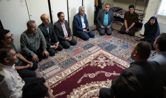 بازدید هیئت رئیسه دانشگاه علامه طباطبائی از خوابگاه پسرانه شهید همت
