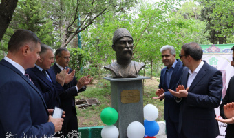 رونمایی از سردیس شاعر ملی‌ اوستیا در دانشگاه علامه طباطبائی