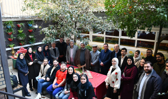 حضور هیئت رئیسه دانشگاه علامه طباطبائی در مرکز آموزش زبان فارسی به غیرفارسی زبانان به مناسبت شب یلدا