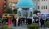 دانشگاه علامه طباطبائی میزبان عزاداران دانشگاهی مراسم وداع و تشییع رهبر شهید انقلاب بود