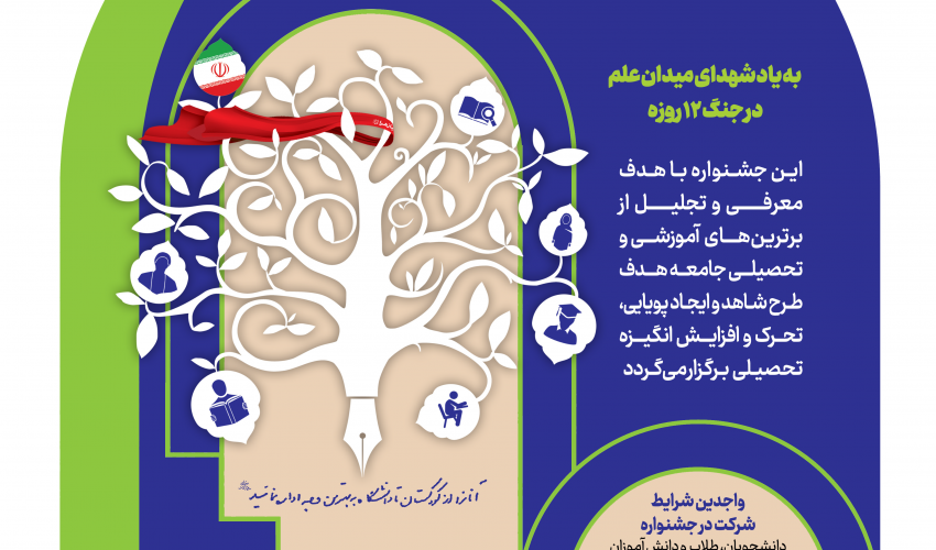 فراخوان دهمین جشنواره آموزشی- تحصیلی جایزه ملی ایثار