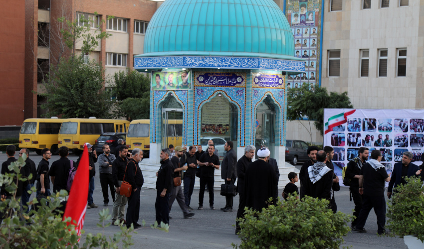 دانشگاه علامه طباطبائی میزبان عزاداران دانشگاهی مراسم وداع و تشییع رهبر شهید انقلاب بود