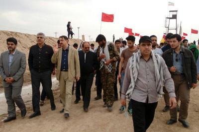 همگامی اعضاء هیأت رئیسه دانشگاه با اردوی راهیان نور در مناطق جنگی خوزستان