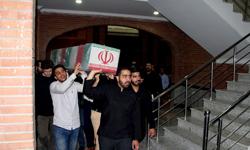 تشییع پیکر شهید گمنام در مراسم شب قدر دانشگاه علامه طباطبائی