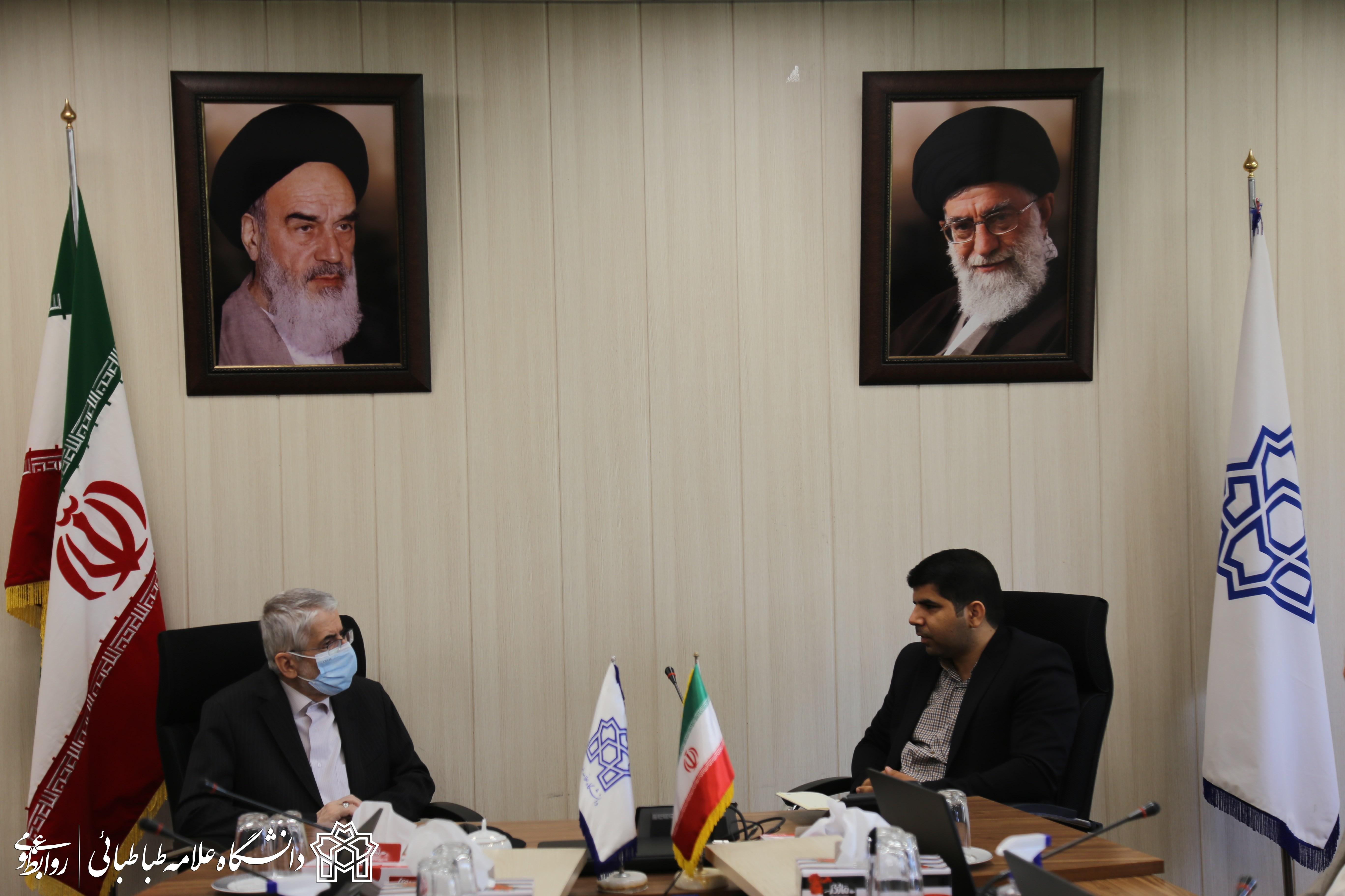 دیدار رایزن علمی ایران در چین و رئیس دانشگاه علامه طباطبائی
