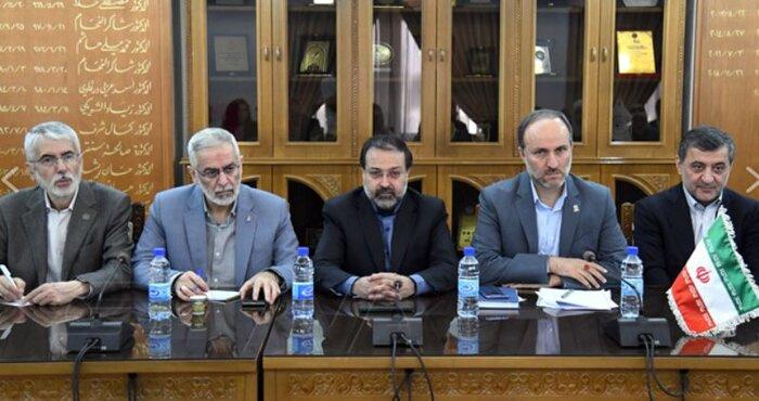 دیدار رئیس دانشگاه علامه طباطبائی همراه با هیئت علمی و دانشگاهی کشورمان با وزیر علوم سوریه
