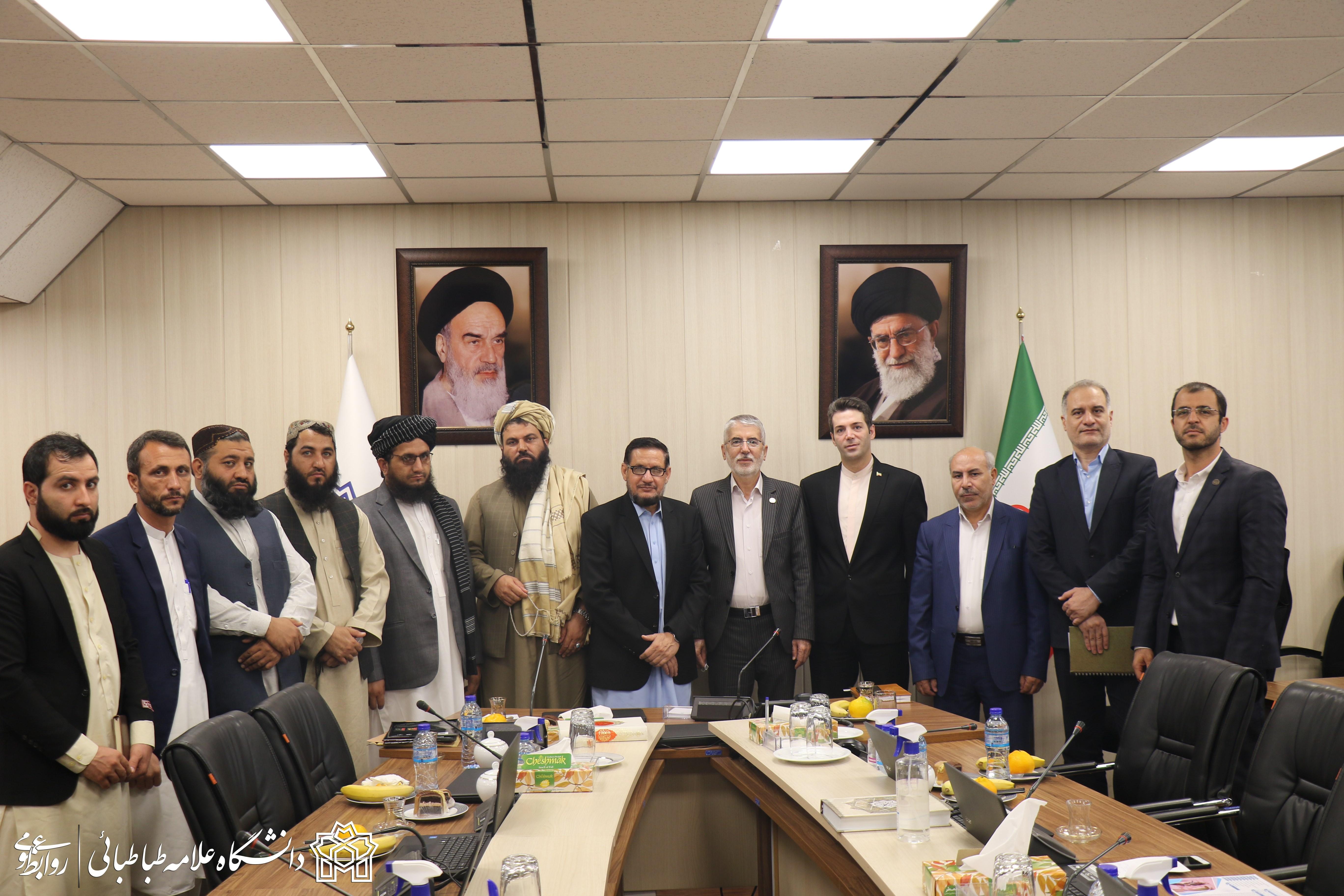 دیدار رئیس دانشگاه ننگرهار افغانستان و هیئت همراه با رئیس دانشگاه علامه‌طباطبائی