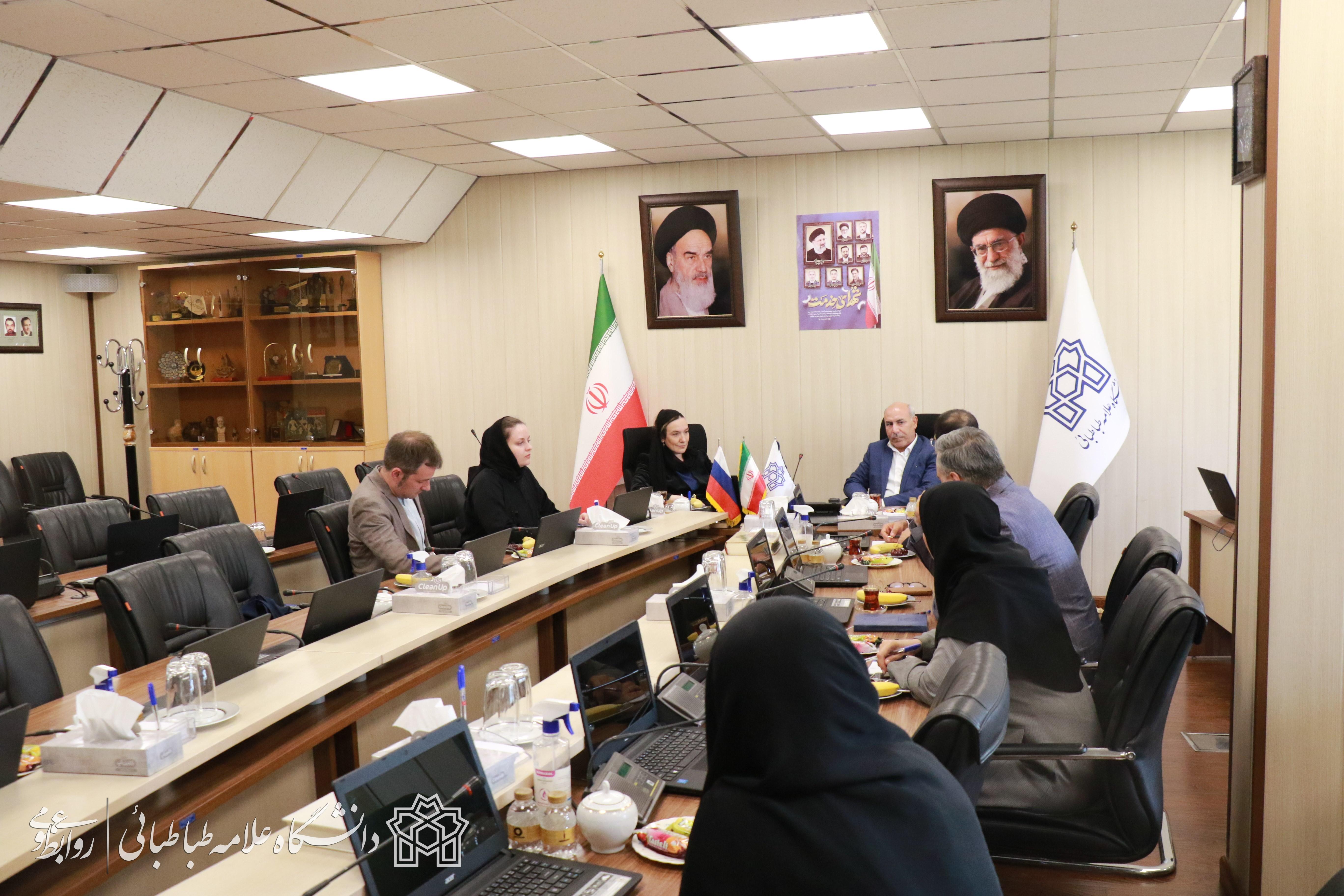 دیدار رئیس کارگروه همکاری‌های علمی «بریکس» با معاون پژوهشی دانشگاه علامه‌طباطبائی