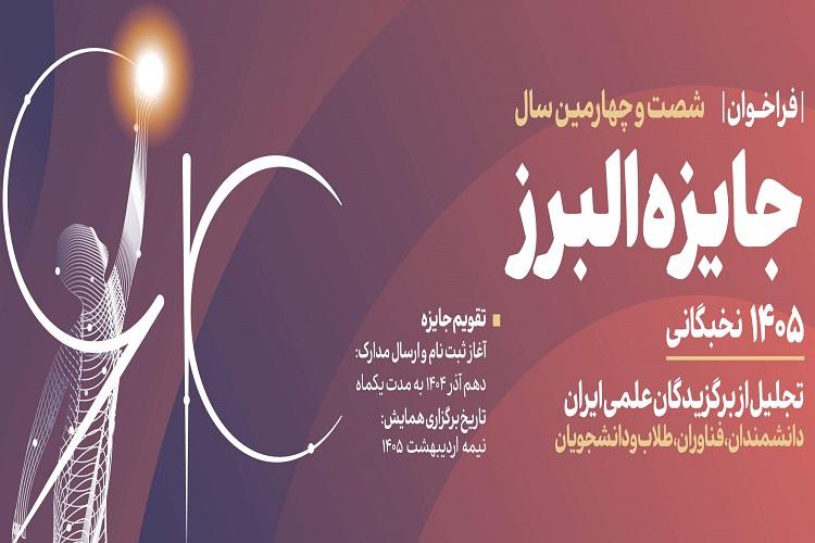 فراخوان ثبت نام شصت و چهارمین سال جایزه البرز