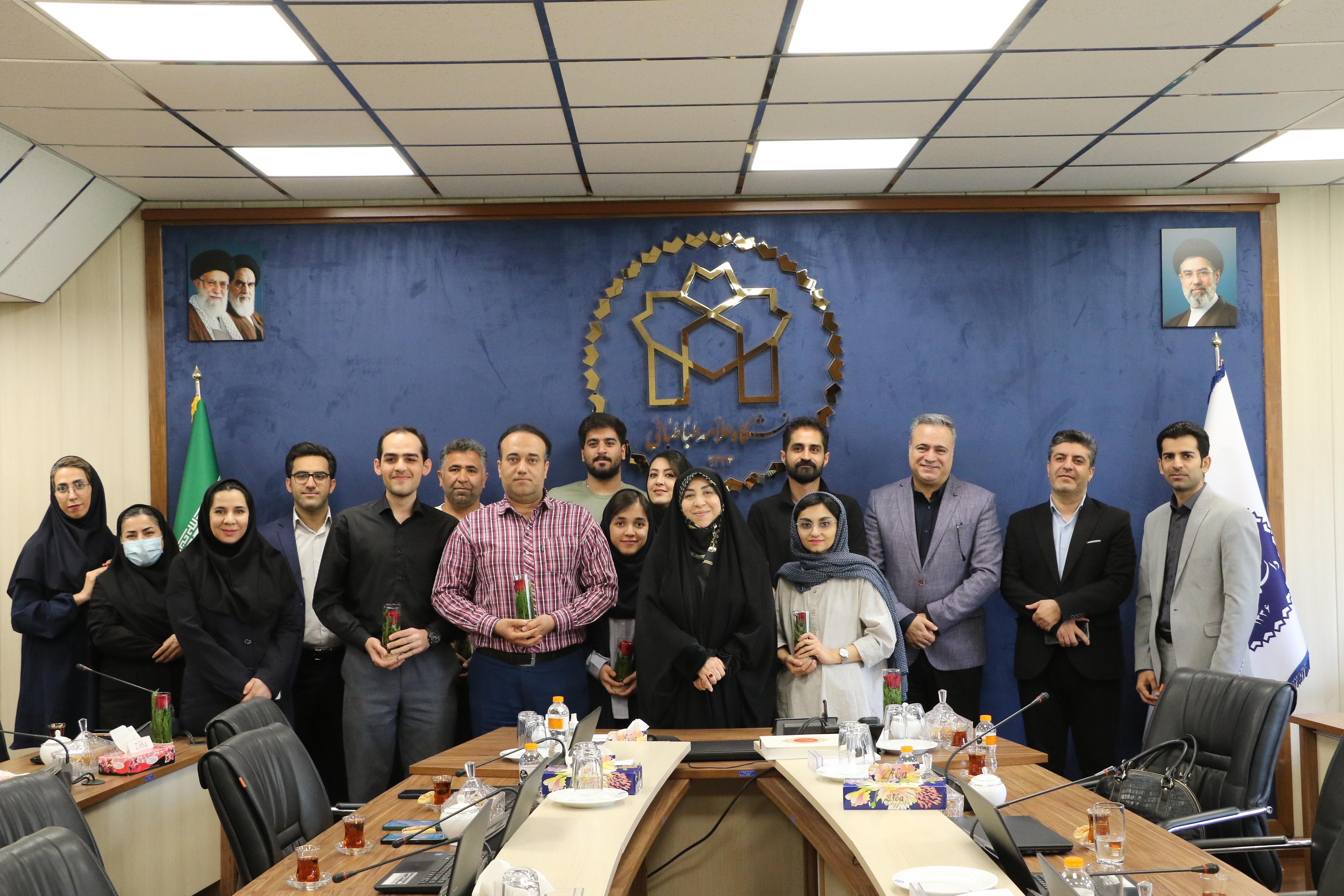 دیدار معاون فرهنگی و اجتماعی دانشگاه علامه طباطبائی با کارکنان روابط عمومی و پایگاه خبری دانشگاه (عطنا)